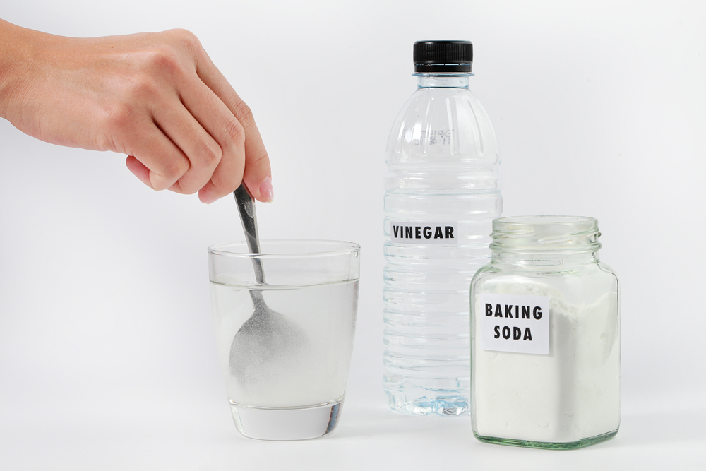 Vinegar and baking soda
